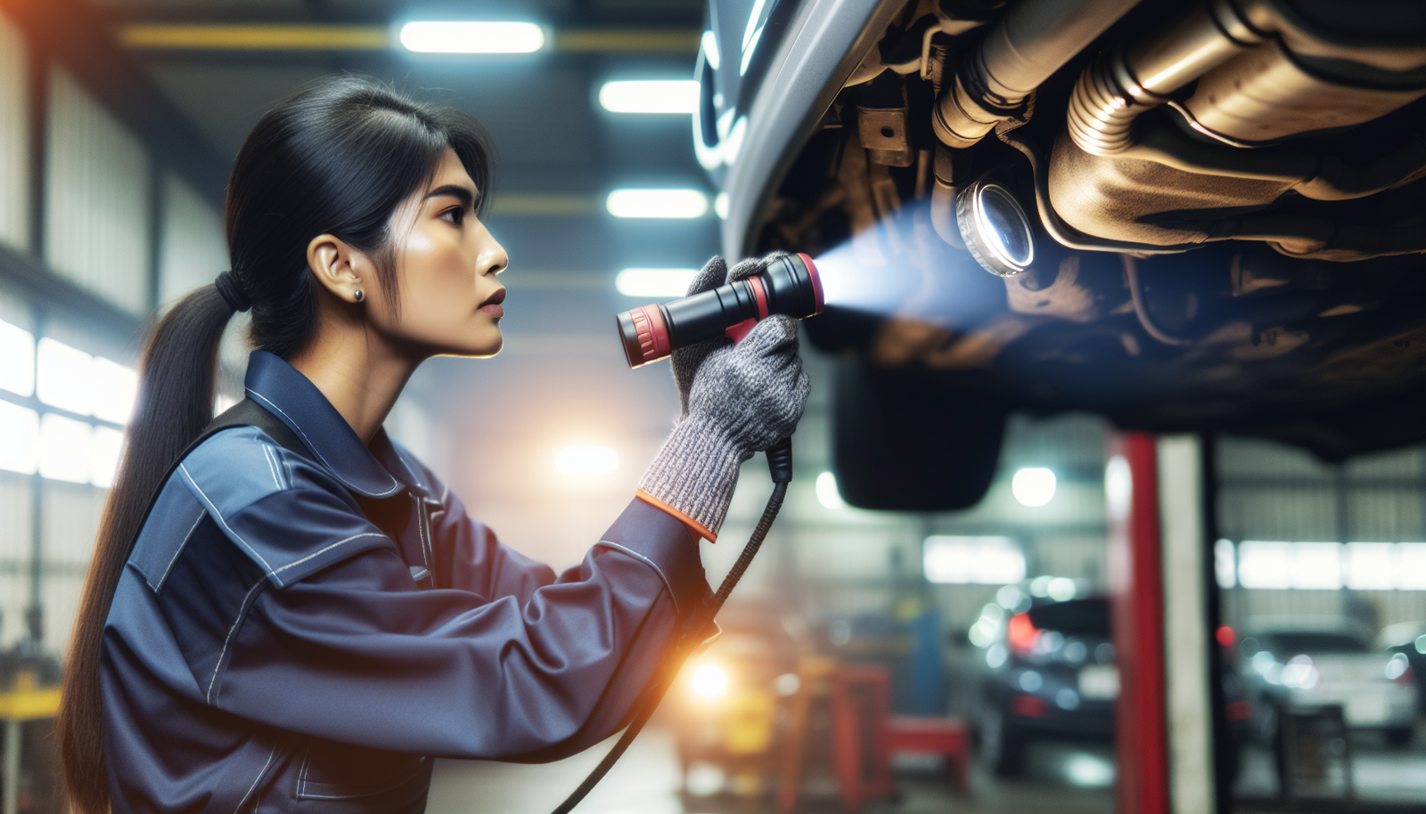 What Is The Process For Inspecting The Car’s Exhaust System And Emissions?